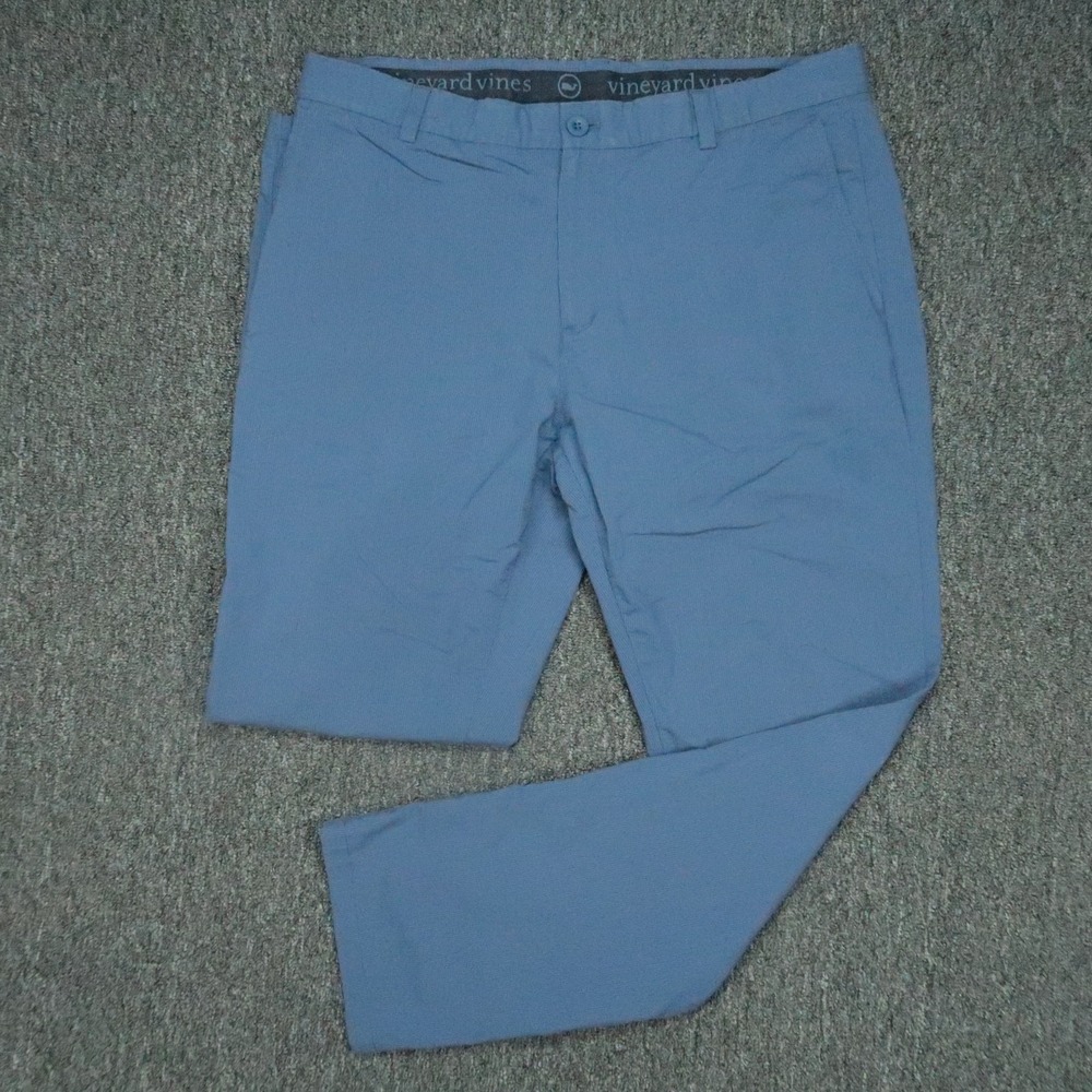 Vineyard Vines Pants Mens 36x32 Blue On The‎ Go OTG Stretch Chino Golf Trouser